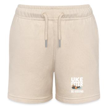 Ukulélé hawaïen Uke Otter Pun Uke - Short de jogging enfant bio Stanley/Stella - écru doux - Devant