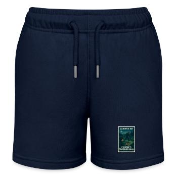 Kamera 4K, Beweis 144p | Bigfoot Meme - Kinder Organic Joggingshorts Mini Bolter von Stanley/Stella - Navy - Vorne