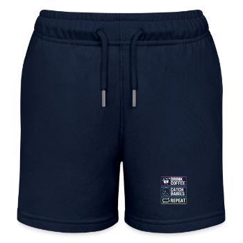 Sage-femme - Short de jogging enfant bio Stanley/Stella - bleu marine - Devant