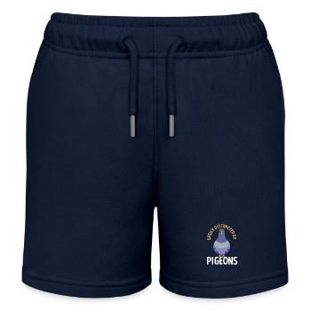 Pigeon pigeon - Short de jogging enfant bio Stanley/Stella - bleu marine - Devant