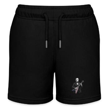 John Tyler jouant de la guitare - Short de jogging enfant bio Stanley/Stella - bleu marine - Devant