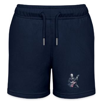 Andrew Johnson spielt Gitarre - Kinder Organic Joggingshorts Mini Bolter von Stanley/Stella - Navy - Vorne