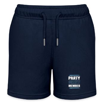 Party Crew - Kinder Organic Joggingshorts Mini Bolter von Stanley/Stella - Navy - Vorne