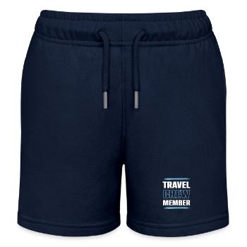Travel Crew - Kinder Organic Joggingshorts Mini Bolter von Stanley/Stella - Navy - Vorne