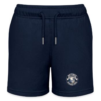 Retired Full-Time Granddad - Kids Organic Sweat Shorts by Stanley/Stella - navy - Front