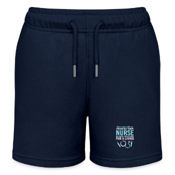 Ambulance infirmière d’urgence - Short de jogging enfant bio Stanley/Stella - bleu marine - Devant
