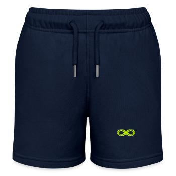 Icône de signe symbole infini - Short de jogging enfant bio Stanley/Stella - bleu marine - Devant