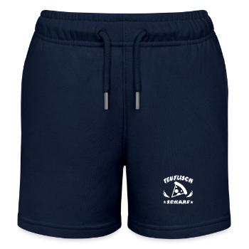 Pizza - Kinder Organic Joggingshorts Mini Bolter von Stanley/Stella - Navy - Vorne