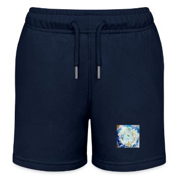 Herzengel Reichtums Bewusstsein - Kinder Organic Joggingshorts Mini Bolter von Stanley/Stella - Navy - Vorne