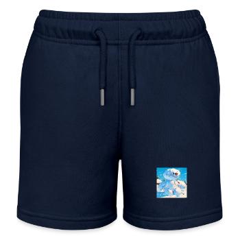 Schneemann - Kinder Organic Joggingshorts Mini Bolter von Stanley/Stella - Navy - Vorne