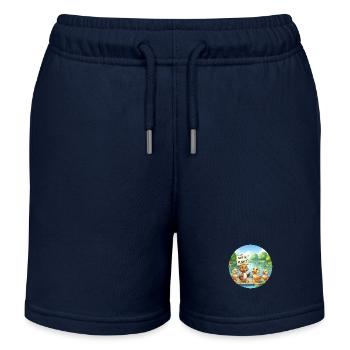 Enten Familie - Kinder Organic Joggingshorts Mini Bolter von Stanley/Stella - Navy - Vorne