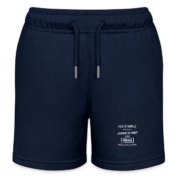 Joueuse de Tarot GÉNIALE - Short de jogging enfant bio Stanley/Stella - bleu marine - Devant