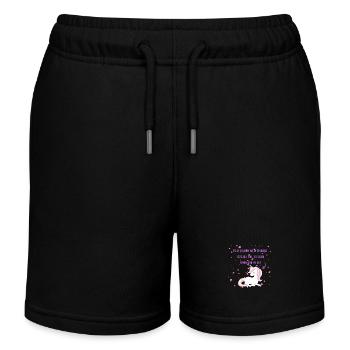 Falls jemand mein Einhorn gesehen hat... - Kinder Organic Joggingshorts Mini Bolter von Stanley/Stella - Navy - Vorne