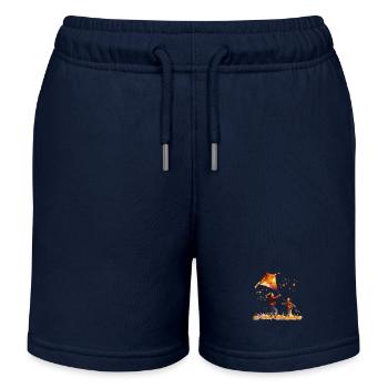Bald wie ein Profi Drachen steigen lassen - Kinder Organic Joggingshorts Mini Bolter von Stanley/Stella - Navy - Vorne