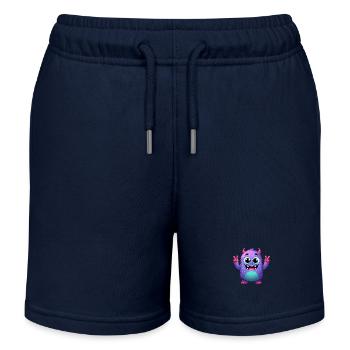 Designs For Kids – Märchenhafte Monster - Kinder Organic Joggingshorts Mini Bolter von Stanley/Stella - Navy - Vorne