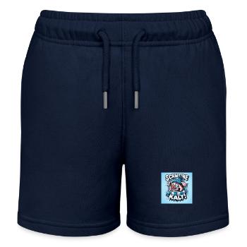 Cold as a pig! - Kids Organic Sweat Shorts by Stanley/Stella - navy - Front