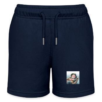 Angler - Kinder Organic Joggingshorts Mini Bolter von Stanley/Stella - Navy - Vorne