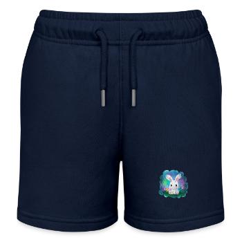 Lapin de Pâques Oeufs de Pâques Oeufs - Short de jogging enfant bio Stanley/Stella - bleu marine - Devant