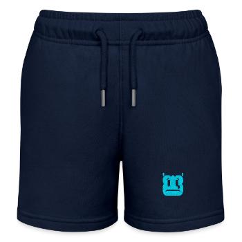 Trittou der Traurige - Kinder Organic Joggingshorts Mini Bolter von Stanley/Stella - Navy - Vorne