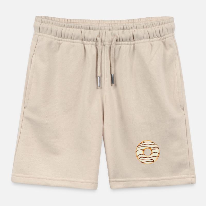 Donut Drawing Dessert Donuts Cake Pastry 11A Kids Organic Sweat Shorts by Stanley/Stella