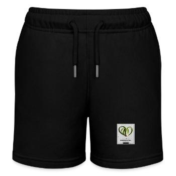 German Art - Leek Heart - Kids Organic Sweat Shorts by Stanley/Stella - navy - Front