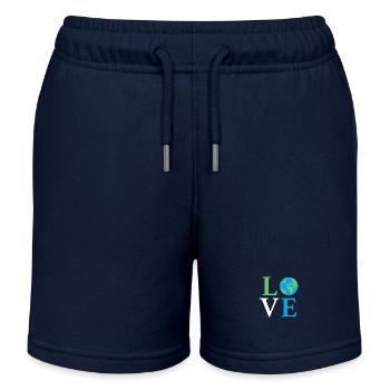 Aimer la Terre - Short de jogging enfant bio Stanley/Stella - bleu marine - Devant