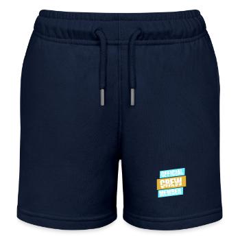 Membre officiel de l’équipage Amis de l’équipe Logo officiel - Short de jogging enfant bio Stanley/Stella - bleu marine - Devant