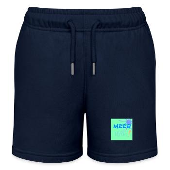 Meerweh - Kinder Organic Joggingshorts Mini Bolter von Stanley/Stella - Navy - Vorne