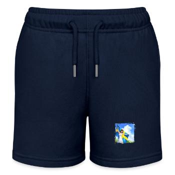 Graduation 2024 class High school graduation party - Kids Organic Sweat Shorts by Stanley/Stella - navy - Front