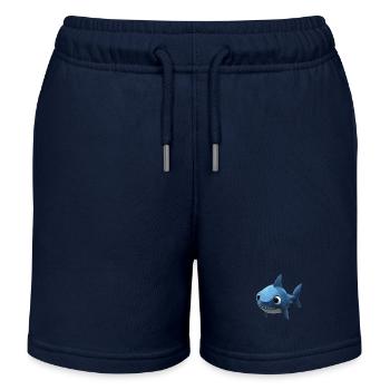 Blauer Babyhai - Süß und Stylisch - Kinder Organic Joggingshorts Mini Bolter von Stanley/Stella - Navy - Vorne