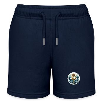 Symbole du trident - Short de jogging enfant bio Stanley/Stella - bleu marine - Devant