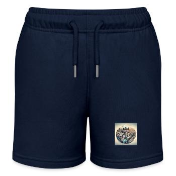 Berlin City - Short de jogging enfant bio Stanley/Stella - bleu marine - Devant