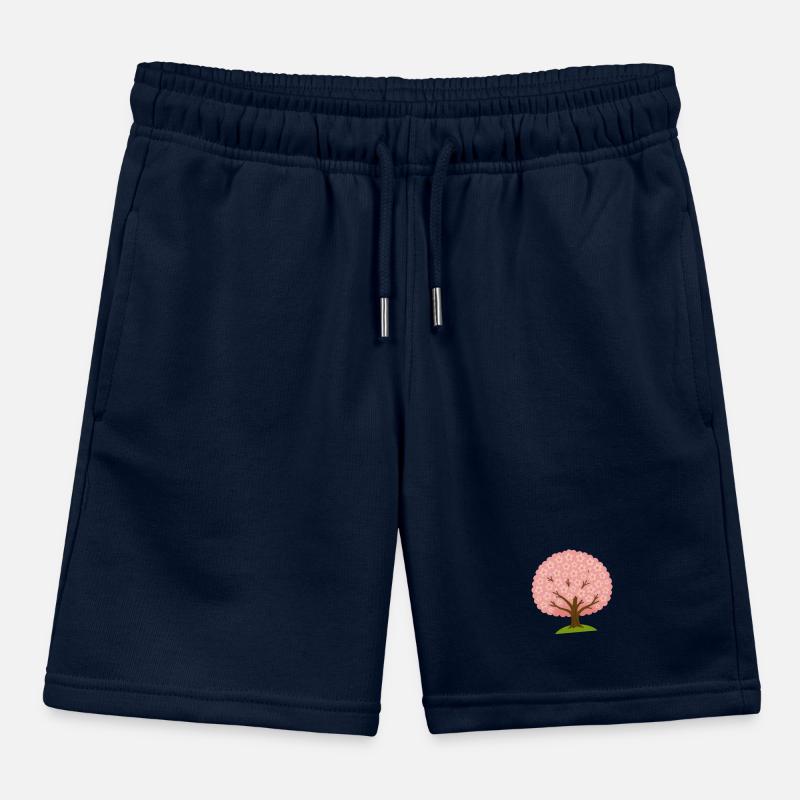 Cherry blossom Kids Organic Sweat Shorts by Stanley/Stella