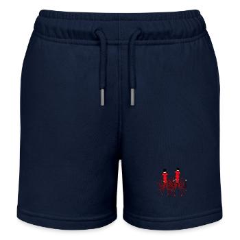 2 Kraken Mr. Sir Hut Monokel Brille reiche Freunde - Kinder Organic Joggingshorts Mini Bolter von Stanley/Stella - Navy - Vorne