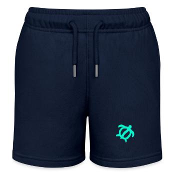 Symbole de la tortue chamanique - Protection et abondance - Short de jogging enfant bio Stanley/Stella - bleu marine - Devant