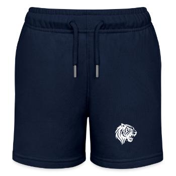 Tiger Tribal - Kids Organic Sweat Shorts by Stanley/Stella - navy - Front