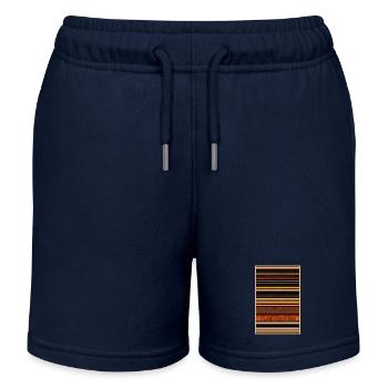 Vintage Pattern - Kids Organic Sweat Shorts by Stanley/Stella - navy - Front