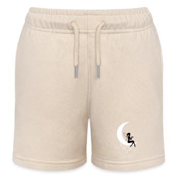 fee elfe halbmond fantasie - Kinder Organic Joggingshorts Mini Bolter von Stanley/Stella - Natur - Vorne