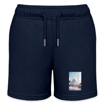IMG 5178 - Kinder Organic Joggingshorts Mini Bolter von Stanley/Stella - Navy - Vorne