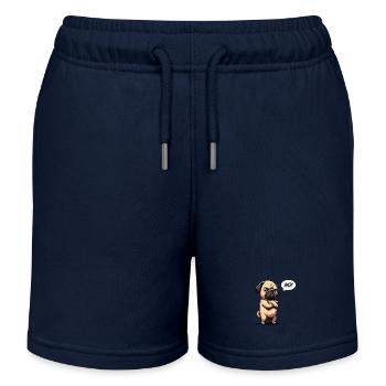 No Mops Möpse Mopsbesitzer Mopsliebhaber Mopshund - Kinder Organic Joggingshorts Mini Bolter von Stanley/Stella - Navy - Vorne