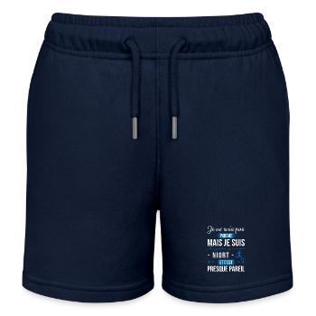 Je Ne Suis Pas Parfait Mais Je Suis Supporter D... - Short de jogging enfant bio Stanley/Stella - bleu marine - Devant