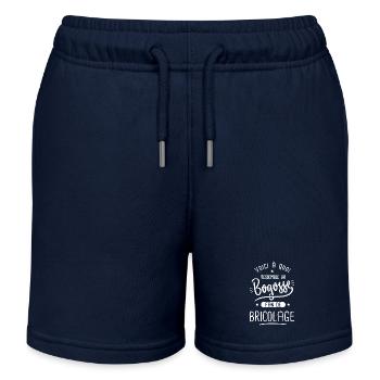 Bricolage Bogosse fan de bricolage - Short de jogging enfant bio Stanley/Stella - bleu marine - Devant