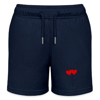 Saint-Valentin, Saint-Valentin, Saint-Valentin - Short de jogging enfant bio Stanley/Stella - bleu marine - Devant