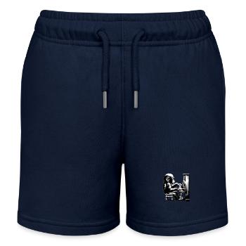Singe Orchestre Piano Street Art Banksy Style - Short de jogging enfant bio Stanley/Stella - bleu marine - Devant