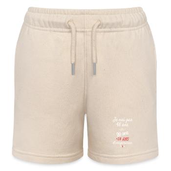 Ich habe kein 48 Jahre altes Geburtstagsgeschenk - Kinder Organic Joggingshorts Mini Bolter von Stanley/Stella - Natur - Vorne