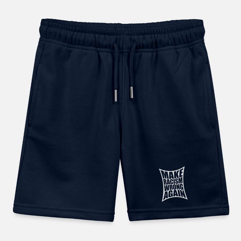 make racism wrong again Kids Organic Sweat Shorts by Stanley/Stella