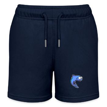 Fisch Forelle Lachs - Kinder Organic Joggingshorts Mini Bolter von Stanley/Stella - Navy - Vorne