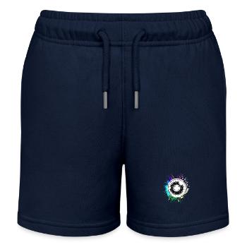 Beignet Manger Coloré - Short de jogging enfant bio Stanley/Stella - bleu marine - Devant