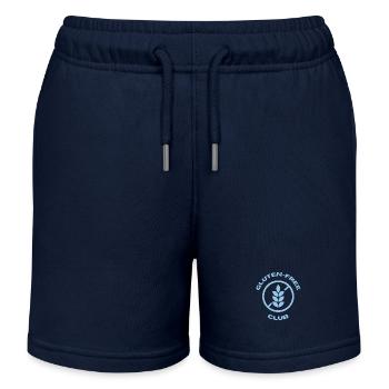 gluten-free club blue - Kinder Organic Joggingshorts Mini Bolter von Stanley/Stella - Navy - Vorne