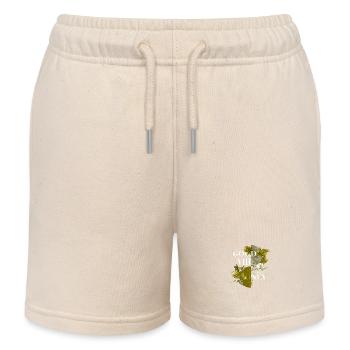 Vibes seulement autocollant citation vecteur styles d’art vintage - Short de jogging enfant bio Stanley/Stella - écru doux - Devant